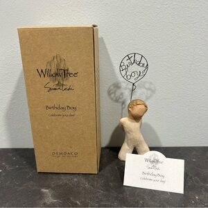 Willow Tree Birthday Boy with Wire Balloon Figurine NEW IN BOX collectable Kids